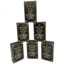 Kit Atacado 6 Baralhos O Tarot Negro 78 Cartas Com Manual