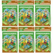 Kit Atacado 6 Livros Iguais Dinossauros Adesivos 3D Cenários Para Montar Infantil Revenda Kit Atacado 6 Livros Iguais Dinossauros Adesivos 3D Cenários Para Montar Infantil Revenda