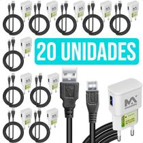 Kit Atacado Carregadores Com 10 Peças De Fonte Usb Bivolt Turbo E 10 Cabo V8 Resistente Kit Atacado Carregadores Com 10 Peças De Fonte Usb Bivolt Turbo E 10 Cabo V8 Resistente