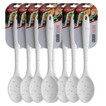 Kit Atacado Com 10 Colheres Grandes De Silicone E Nylon Clink