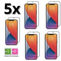 Kit Atacado Com 5x Película De Vidro 3D Full Cover Para iPhone 12 Pro Max - Premium