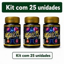 Kit Atacado Vegetal 15 25 Frascos com 15 Cápsulas Veganas de 500mg