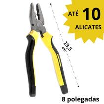Kit até 10 Alicate Universal 8 polegas (alicate 8")