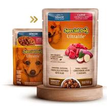 Kit até 10 saches special cat ou special dog ultralife sabores variados