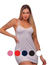 Kit Até 5 Camisolas Liganete Lisa Com Alça Regulável Sem Bojo