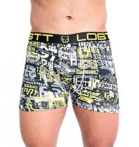 Kit Até 5 Cueca Boxer Microfibra Estampada Confortável Kit Até 5 Cueca Boxer Microfibra Estampada Confortável