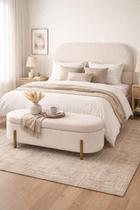Kit Atenas Cabeceira de Cama Box Orgânica e Recamier Calçadeira Baú Queen 160 cm Suede Porcelana Lar Móveis e Decoração Kit Atenas Cabeceira de Cama Box Orgânica e Recamier Calçadeira Baú Queen 160 cm Suede Porcelana Lar Móveis e Decoração