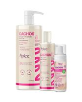 Kit Ativador 1L, Gelatina e Mousse Cachos Nova Fragrância - Ápice