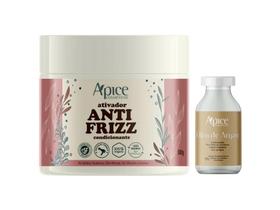 Kit ativador anti-frizz e ov argan ápice