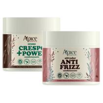 Kit Ativador Apse Antifrizz + Creme De Pentear Crespo +Power Finalização Cabelo Curvaturas Vegano Kit Ativador Apse Antifrizz + Creme De Pentear Crespo +Power Finalização Cabelo Curvaturas Vegano