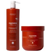 Kit Ativador + Mascara Arvensis Cachos Naturais Ondulados E Cacheados Hidratação Definição 1L Kit Ativador + Mascara Arvensis Cachos Naturais Ondulados E Cacheados Hidratação Definição 1L