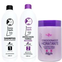 Kit Ativo Cristalização Matizadora Juzy 1l + Condicionador Mairibel 1Kg Kit Ativo Cristalização Matizadora Juzy 1l + Condicionador Mairibel 1Kg