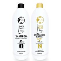 Kit Ativo Progressiva Cristalização Selagem Gold Mairibel/ Juzy 2x1000ml