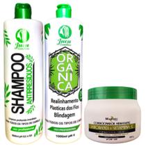 Kit Ativo Progressiva Organica Juca 2x1l + Condicionador Hidratante Jaburandi 500g Mairibel