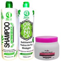 Kit Ativo Progressiva Organica Juca 2x1l + Condicionador Hidratante Linolina 500g Mairibel Kit Ativo Progressiva Organica Juca 2x1l + Condicionador Hidratante Linolina 500g Mairibel