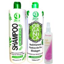 Kit Ativo Progressiva Organica Juca 2x1l + Fluido Capilar 300ml Mairibel Kit Ativo Progressiva Organica Juca 2x1l + Fluido Capilar 300ml Mairibel