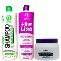 Kit Ativo Progressiva Organica Matizadora + Que Liso 2x1l + Condicionador Queratina 500g Mairibel Kit Ativo Progressiva Organica Matizadora + Que Liso 2x1l + Condicionador Queratina 500g Mairibel