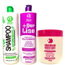 Kit Ativo Progressiva Organica Matizadora + Que Liso Juca 2x1l + CondIcionador Pos QUimica 500g Juzy Kit Ativo Progressiva Organica Matizadora + Que Liso Juca 2x1l + CondIcionador Pos QUimica 500g Juzy
