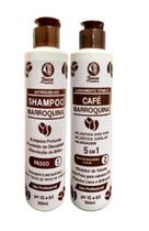 Kit Ativo Progressiva Plástica Dos Fios Café Marroquina 2x300ml