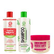 Kit Ativo Selagem Progressiva Tutti Frutti 2x300ml + Mascara Pós Alisamento 300g Kit Ativo Selagem Progressiva Tutti Frutti 2x300ml + Mascara Pós Alisamento 300g