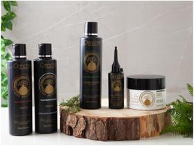 Kit Ativos Ancestrais Ativador Cachos 300ml + Leave In 300ml + Máscara Nutritiva 250gr + Shampoo 300 ml +Tônico 60ml Kit Ativos Ancestrais Ativador Cachos 300ml + Leave In 300ml + Máscara Nutritiva 250gr + Shampoo 300 ml +Tônico 60ml