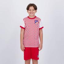 Kit Atlético de Madrid Juvenil Branco e Vermelho - Spr