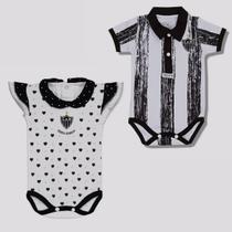Kit Atlético Mineiro 2 Bodys Infantil Kit Atlético Mineiro 2 Bodys Infantil
