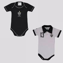 Kit Atlético Mineiro Bodys Polo e Preto Kit Atlético Mineiro Bodys Polo e Preto