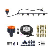 Kit Atomizador Ajustável De Latão 30-5M Para Jardim Externo, Sistema De Umidificação E Irrigação Com