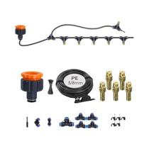 Kit Atomizador De Bico Ajustável Em Latão 30-5M Para Jardim Externo, Sistema De Irrigação E