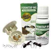 Kit Atrativo Mata Formigas 5g Isca Granulado C/ 5 Porta Isca