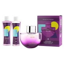Kit Attractive Água de Cheiro Pool Party Lançamento ( 1 colônia 100 ml+hidratante corporal 100 ml+sabonete liquido 100 m Kit Attractive Água de Cheiro Pool Party Lançamento ( 1 colônia 100 ml+hidratante corporal 100 ml+sabonete liquido 100 m