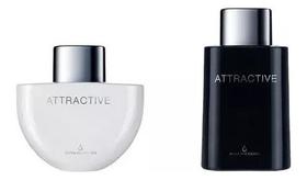 Kit Attractive Masculino E Feminino Deo Colonia 100ml Cada