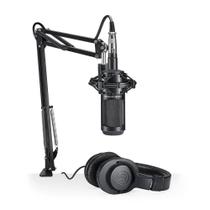 Kit Audio-Technica AT2035PK Microfone AT2035 + Fone ATH-M20X