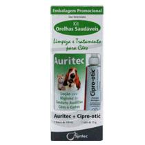 Kit Auritec + Cipro-Otic Tratamento Otites Syntec Kit Auritec + Cipro-Otic Tratamento Otites Syntec