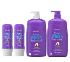 Kit aussie moist shampoo, condicionador 778ml e 2 mascaras 236ml