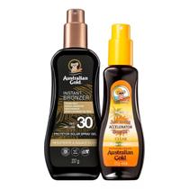 Kit Australian Gold Bronzer Acelerador+protetor Solar Fps 30