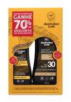 Kit Australian Gold Protetor Solar Gel FPS 30 237g + Accelerator Dark Tanning Gel Clear 125g
