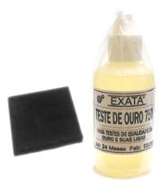 Kit Autentica Ouro Prata - Pedra De Toque + acido 18k Com 30 Ml