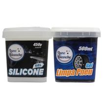Kit Auto Limpeza Completa Silicone 500ml Limpa Pneu 450g RC Kit Auto Limpeza Completa Silicone 500ml Limpa Pneu 450g RC