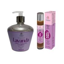 Kit Autocuidado com Sabonete Lavanda e RollOn Aromático com Óleos Naturais Vverd