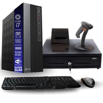 Kit Automação PDV TOB Intel i7 8GB SSD 240GB Win10 Rede S/Fio Teclado Mouse Gaveta Dinheiro Impressora Térmica Leitor Código de Barras