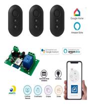 Kit Automação WiFi com Interruptor Inteligente e 3 Controles Remotos