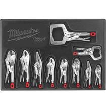 Kit automático de alicate de bloqueio Milwaukee MLW48223690 10 peças com bloqueio de torque