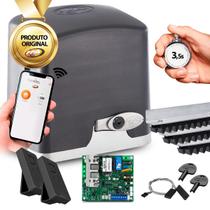 Kit Automatizador Dz Rio Jetflex WiFi 500Kg 3m Cremalheira 2 Controles Ppa
