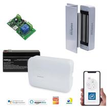 Kit Automatizador Inteligente Wifi Alexa Fechadura Eletroímã - INTELBRAS