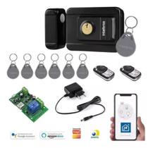 Kit Automatizador Wifi Alexa C/ Fechadura, Tags E Controles