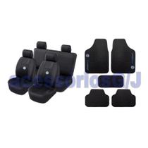 kit automotivo capa banco couro+acessórios p parati