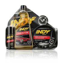 Kit Automotivo Indy Cryl - Contém Lava autos express, Cera automotiva e Óleo de silicone
