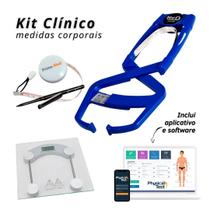 Kit avaliação fisica clinico neo azul com balança - PRIME MED